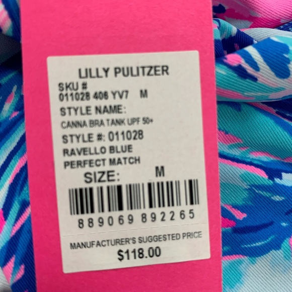 Lilly Pulitzer luxletic Meryl racer back top NWT size Medium - Picture 10 of 10